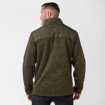 Khaki Brasher Men's Quilt Full Zip Fleece