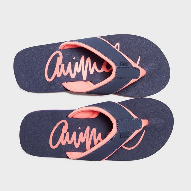 Animal swish slim womens best sale flip flops