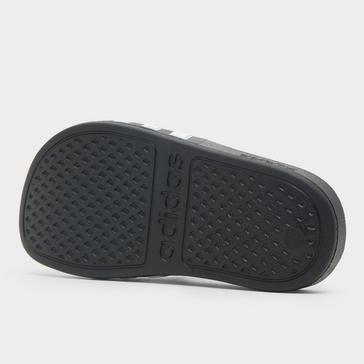 Black adidas Kids' Adilette Aqua Slides