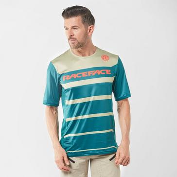 green Raceface Men's Indy Short Sleeve Jersey