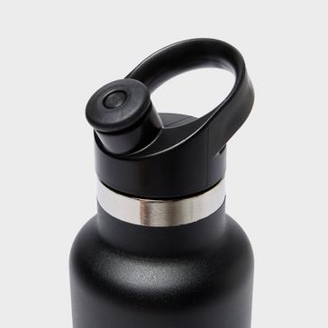 Black Hydro Flask 600ml Standard Mouth Sport Cap Drinking Bottle