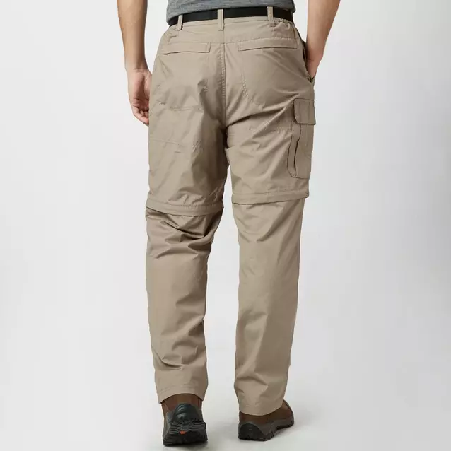 Craghoppers Men's Khaki Zip Off Trousers By Craghoppers Size-38 