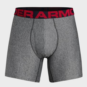 GREY Under Armour Men's UA Tech™ 6-Inch BoxerJock® 2-Pack