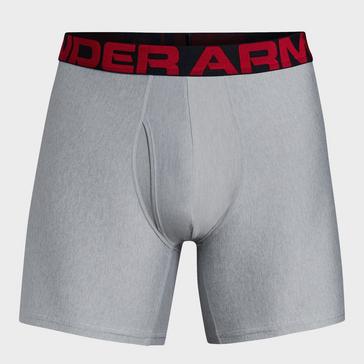 GREY Under Armour Men's UA Tech™ 6-Inch BoxerJock® 2-Pack