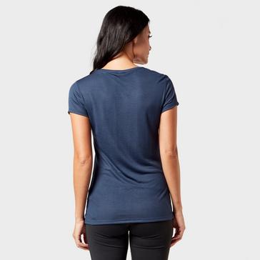 NAVY Odlo Women's Active F-Dry Light Baselayer T-Shirt