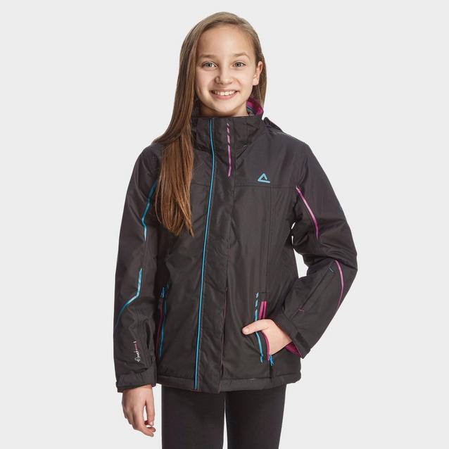 Black DARE 2 BE Girls’ Waterproof Ponder Ski Jacket image 1