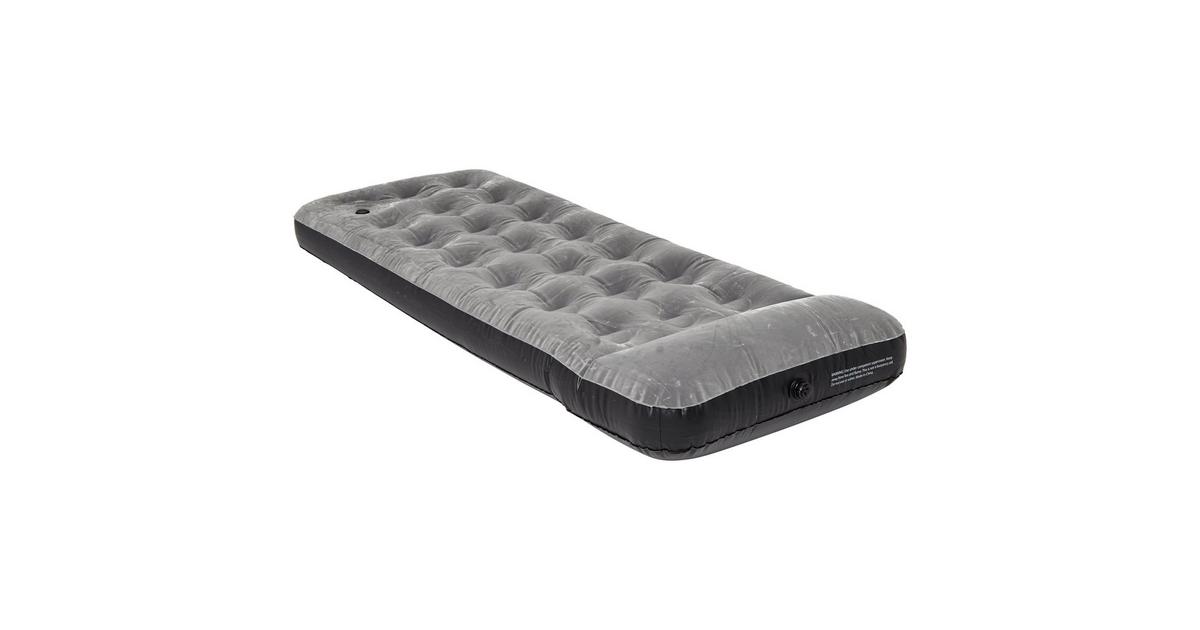 Eurohike deluxe single on sale flock airbed with pump