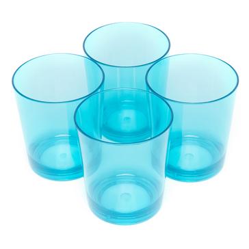 Blue Eurohike Tumbler Glasses (4 Pack)