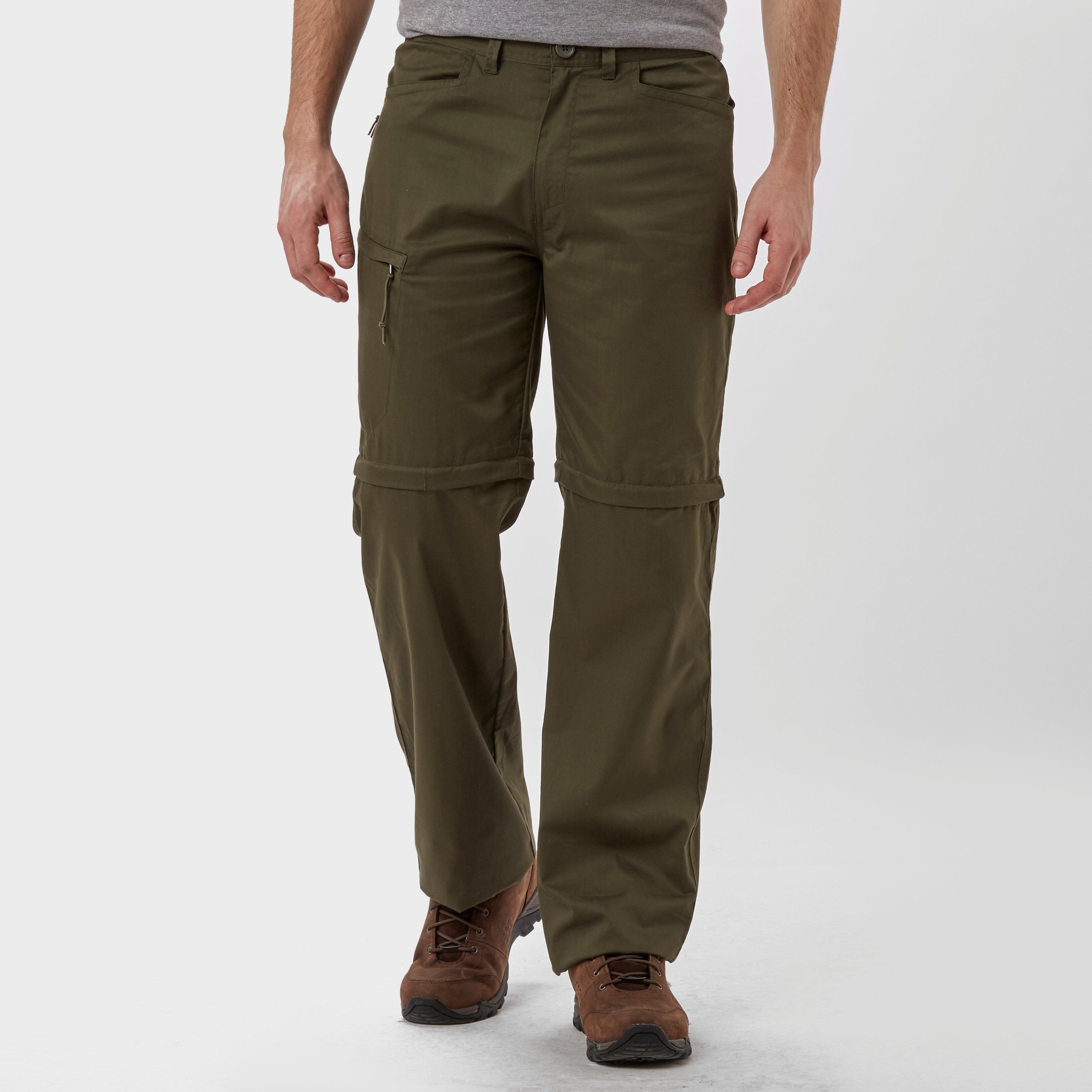 Peter Storm Men's Ramble Convertible Trousers - Long - Green, Green ...