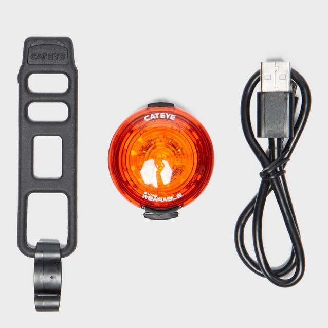 Wearable rear shop bike light