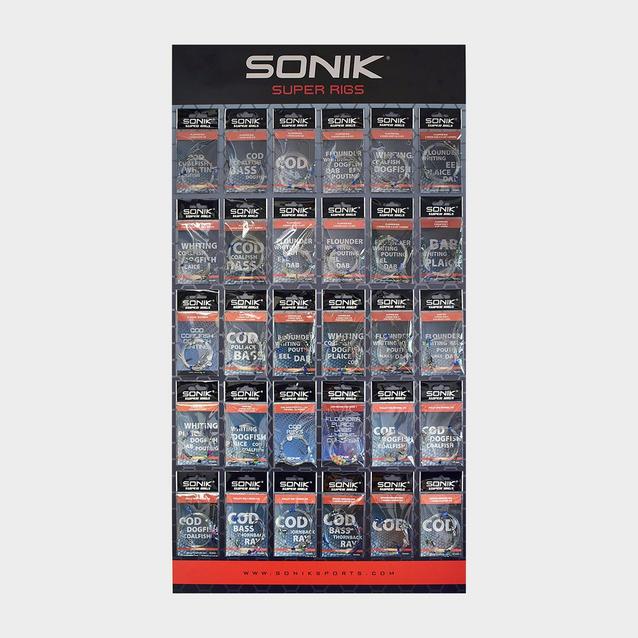 Assorted Sonik 3 Hook Flapper 2UP1D Super Rig (Size 1) image 1