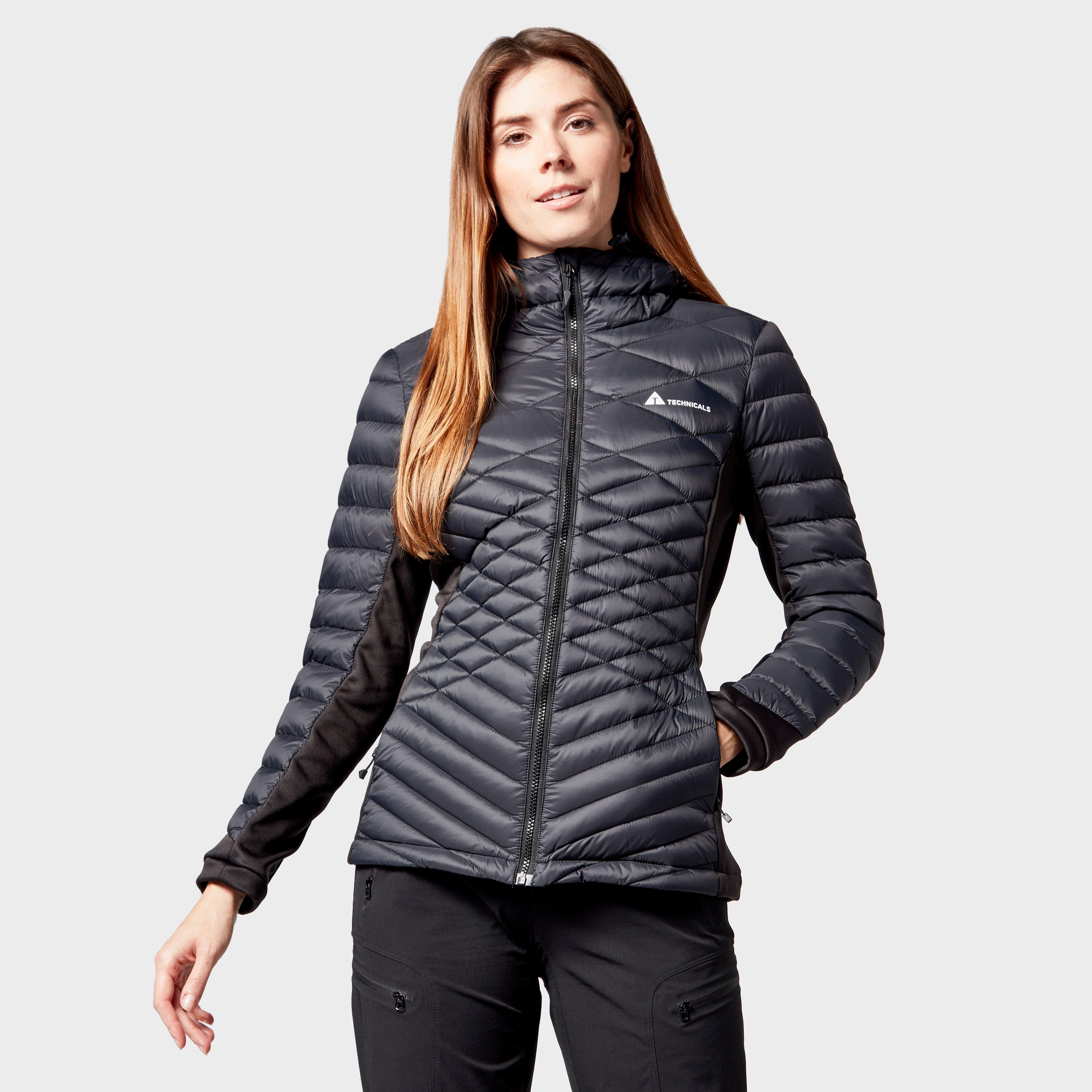 Technicals Technicals Womens Breeze Hybrid Down Jacket - Black, Black Technicals Technicals Womens Breeze Hybrid Down Jacket - Black, Black