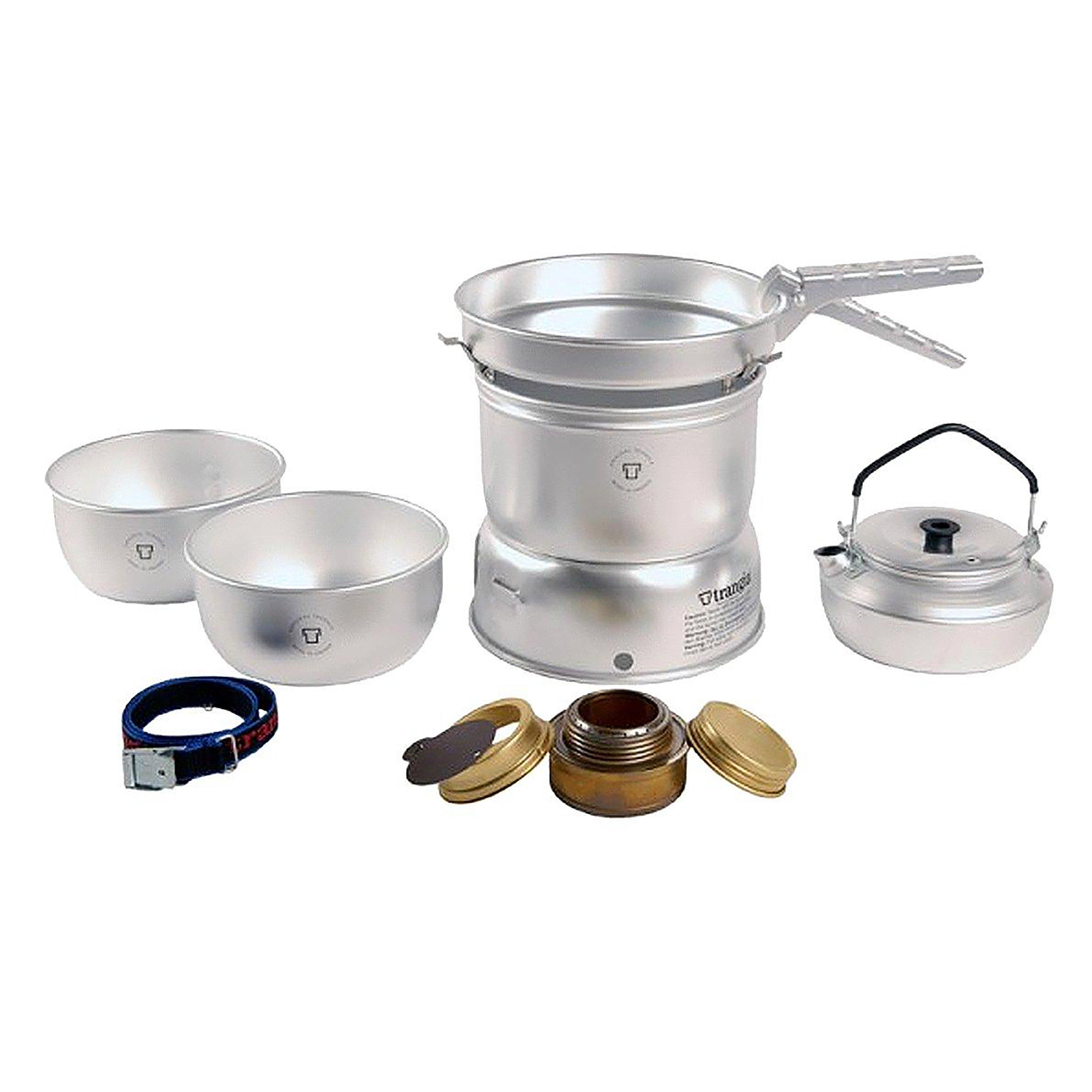 Set De Cuisson Trangia 27 Anti-adhésif - 2 Casseroles + 1 Poêle - Léger Et Compact Pour Camping Ou Randonnée - 12