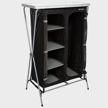Black Eurohike 4 Shelf Collapsible Wardrobe