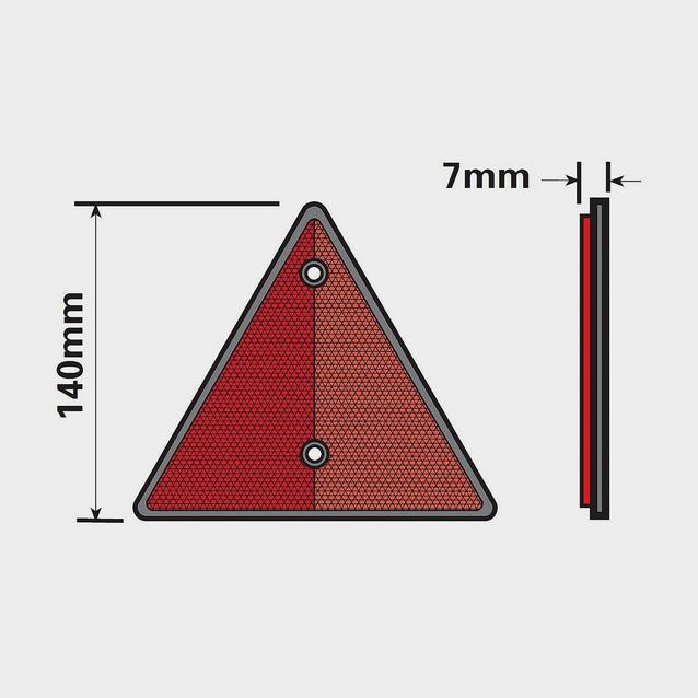 Red Maypole Reflective Trailer Triangle 2 Pack image 1