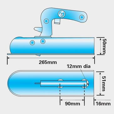 Blue Maypole Trailer Coupling Head