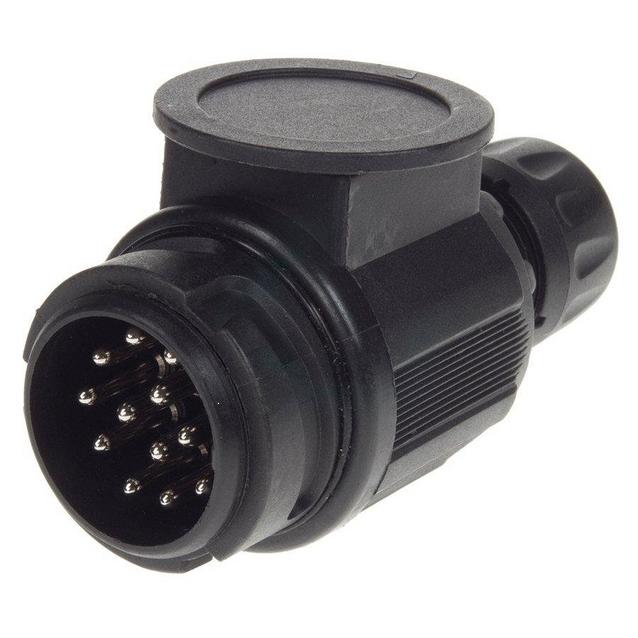 Black Maypole 12v 13 Pin Plastic Plug Connector image 1