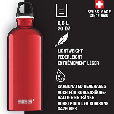 Red Sigg Water Bottle Traveller 0.6L