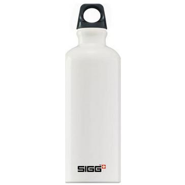 White Sigg Water Bottle Traveller 0.6L