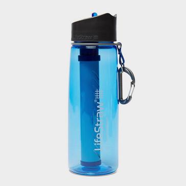 Bright Blue Lifestraw Go 2-Stage Water Bottle