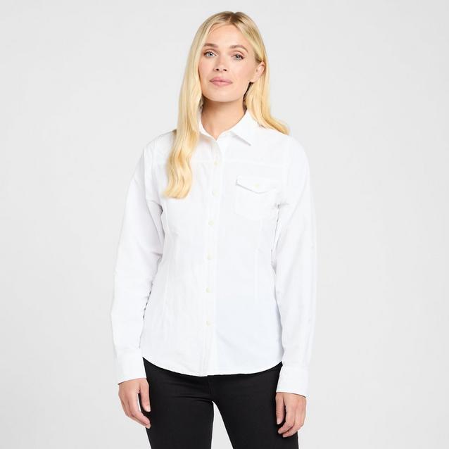 White Peter Storm Women's Long Sleeve Travel Shirt image 1