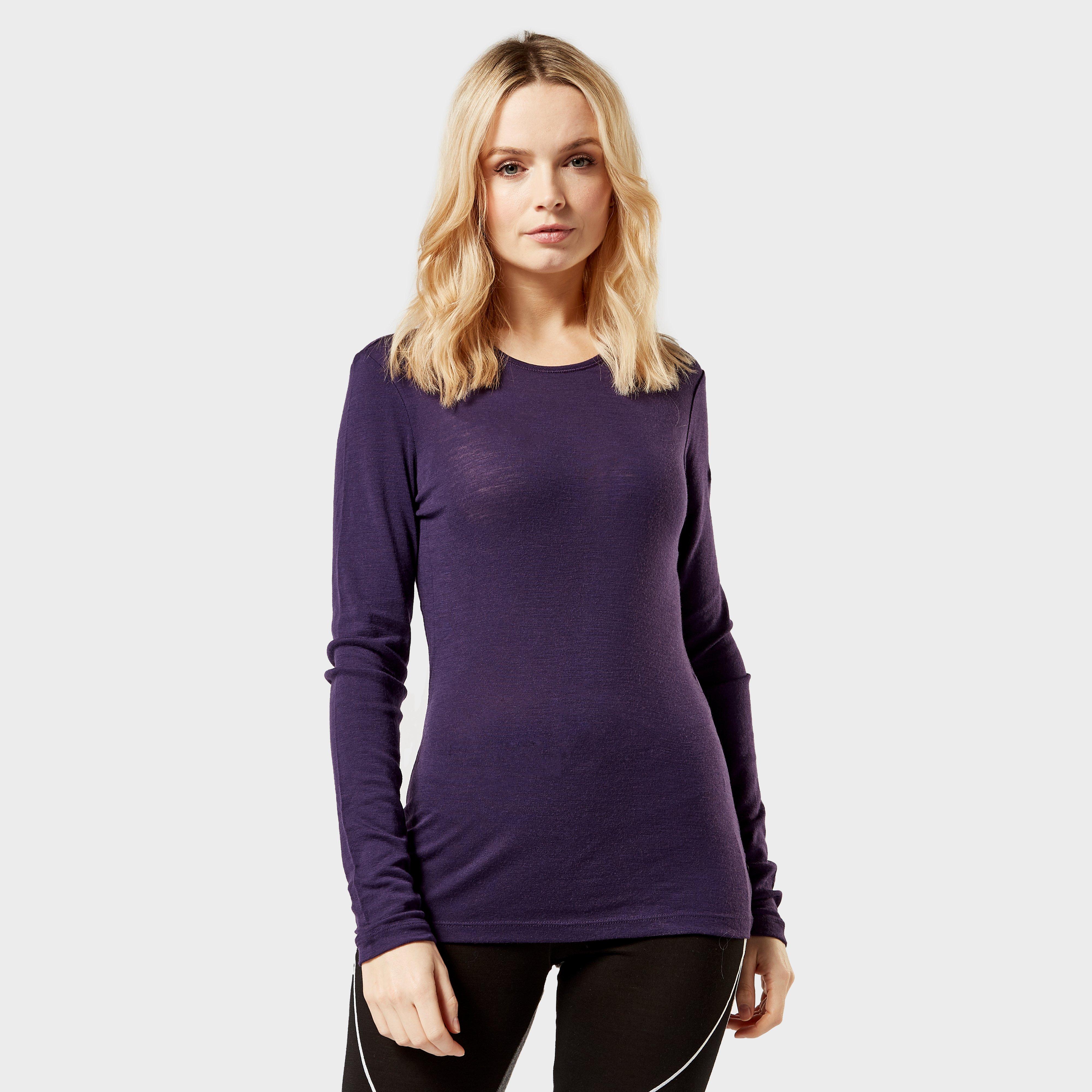 Icebreaker Icebreaker womens 175 Everyday Long Sleeve Crew - Purple, Purple Icebreaker Icebreaker womens 175 Everyday Long Sleeve Crew - Purple, Purple