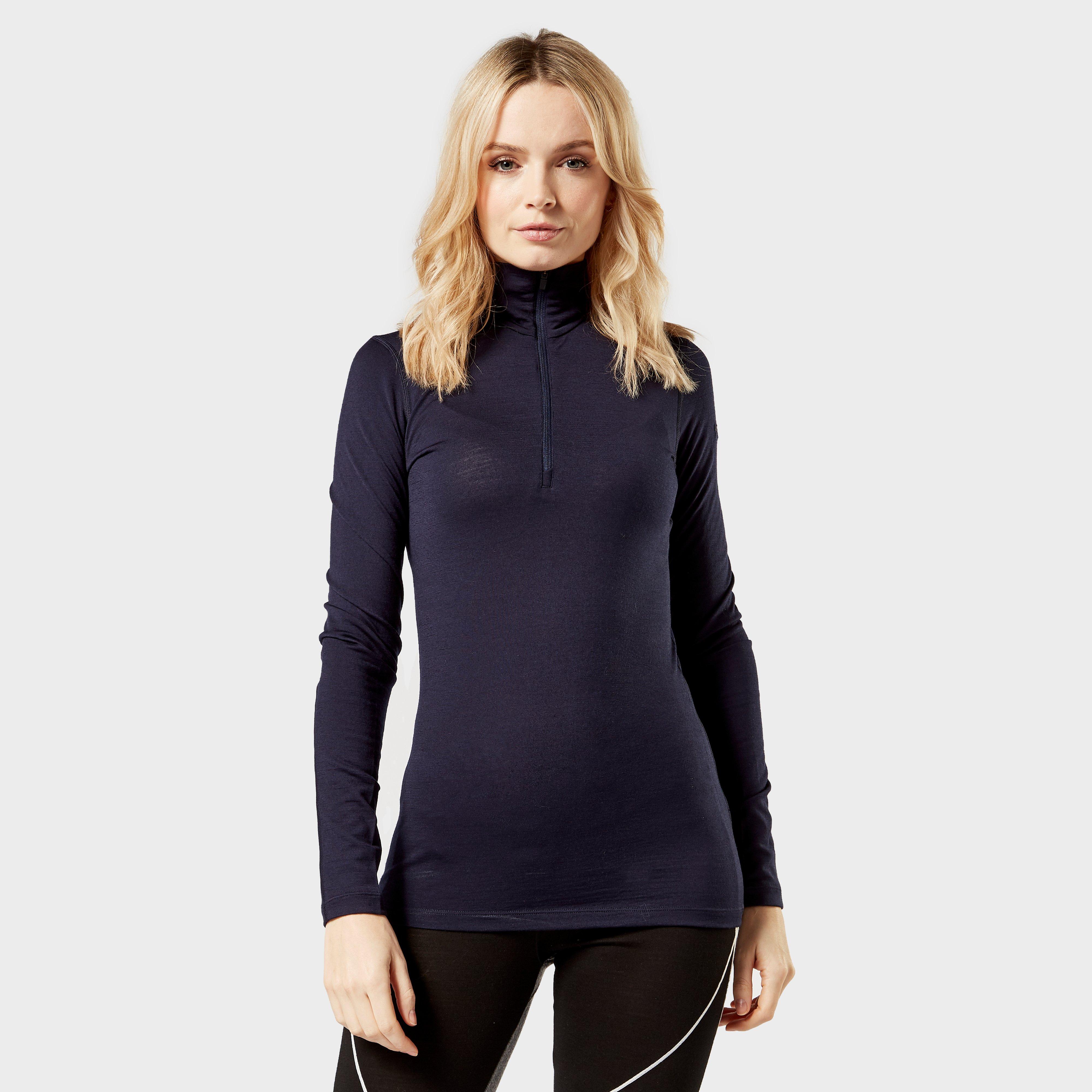 Icebreaker Icebreaker womens Oasis Long Sleeve Half-Zip - Navy, Navy Icebreaker Icebreaker womens Oasis Long Sleeve Half-Zip - Navy, Navy