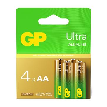 Green GP Batteries Ultra Alkaline AA 4 Pack