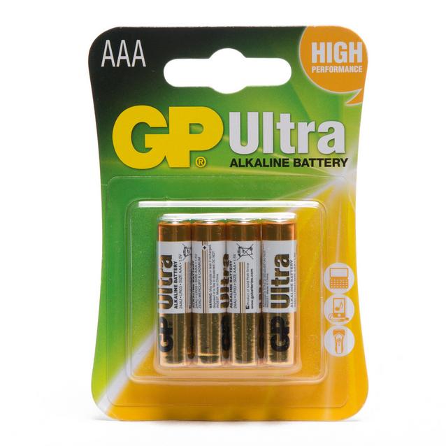 Multi GP Batteries Ultra Alkaline AAA Batteries (4 Pack) image 1