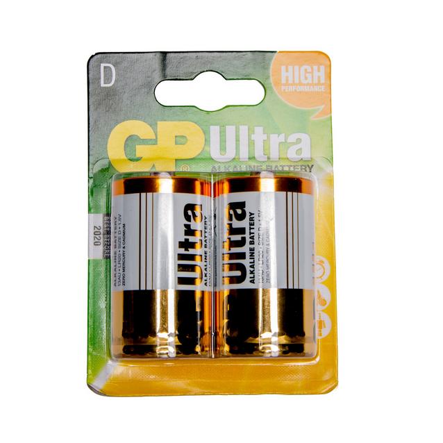 Multi GP Batteries Ultra Alkaline D 2 Pack image 1