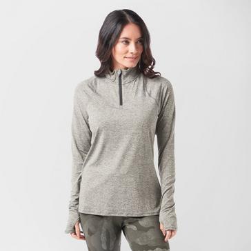 Grey The North Face Women's Ambition ½ Zip Top