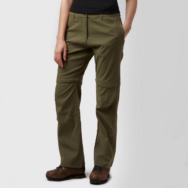 Khaki Peter Storm Women's Stretch Convertible Zip Off Trousers image 1