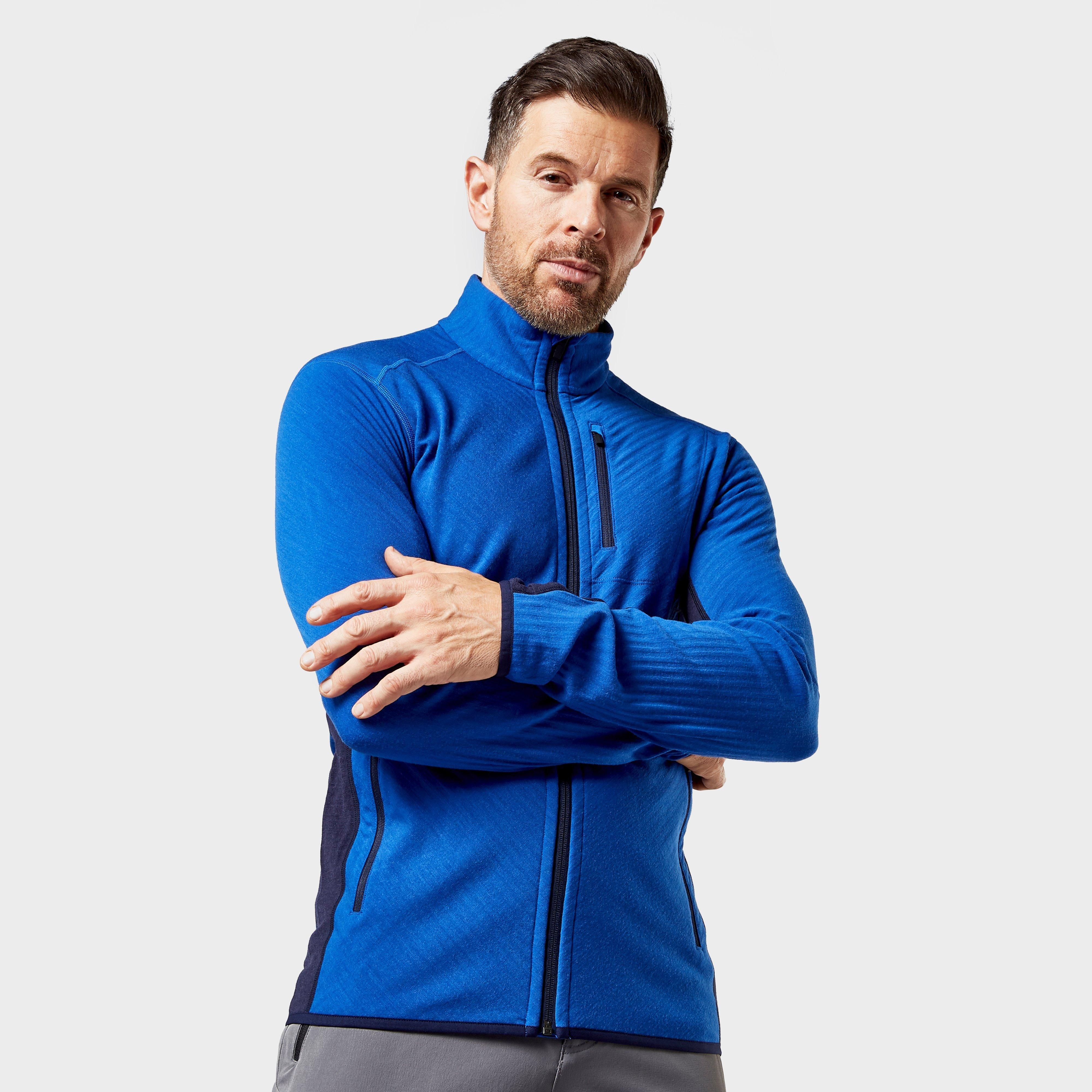 Icebreaker Icebreaker Mens Descender Long Sleeve Zip Fleece - Blue, Blue Icebreaker Icebreaker Mens Descender Long Sleeve Zip Fleece - Blue, Blue