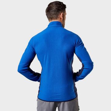 Blue adidas Men's Descender Long Sleeve Zip Fleece
