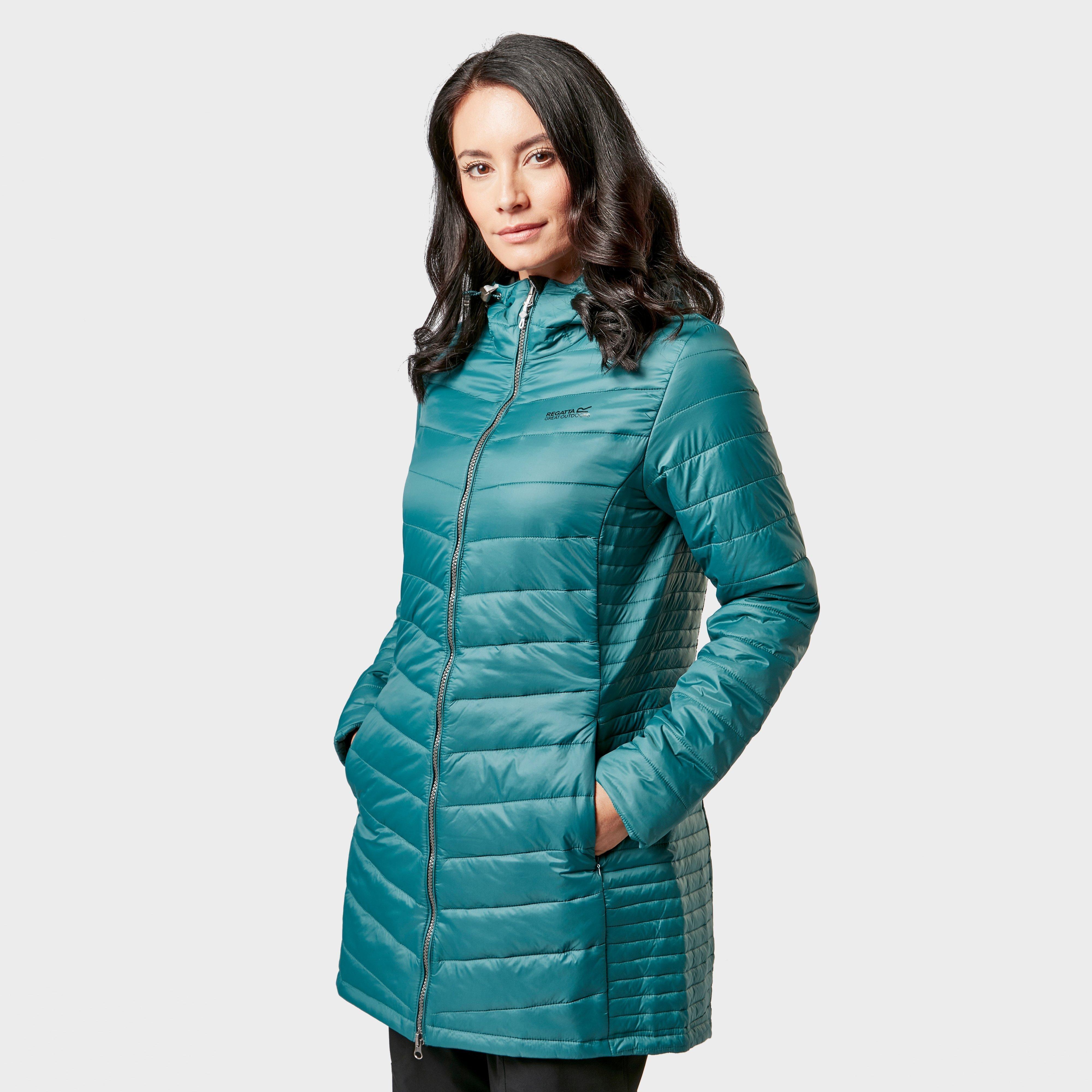 Regatta Regatta Womens Beaudine Long Baffle Jacket - Blue, Blue Regatta Regatta Womens Beaudine Long Baffle Jacket - Blue, Blue
