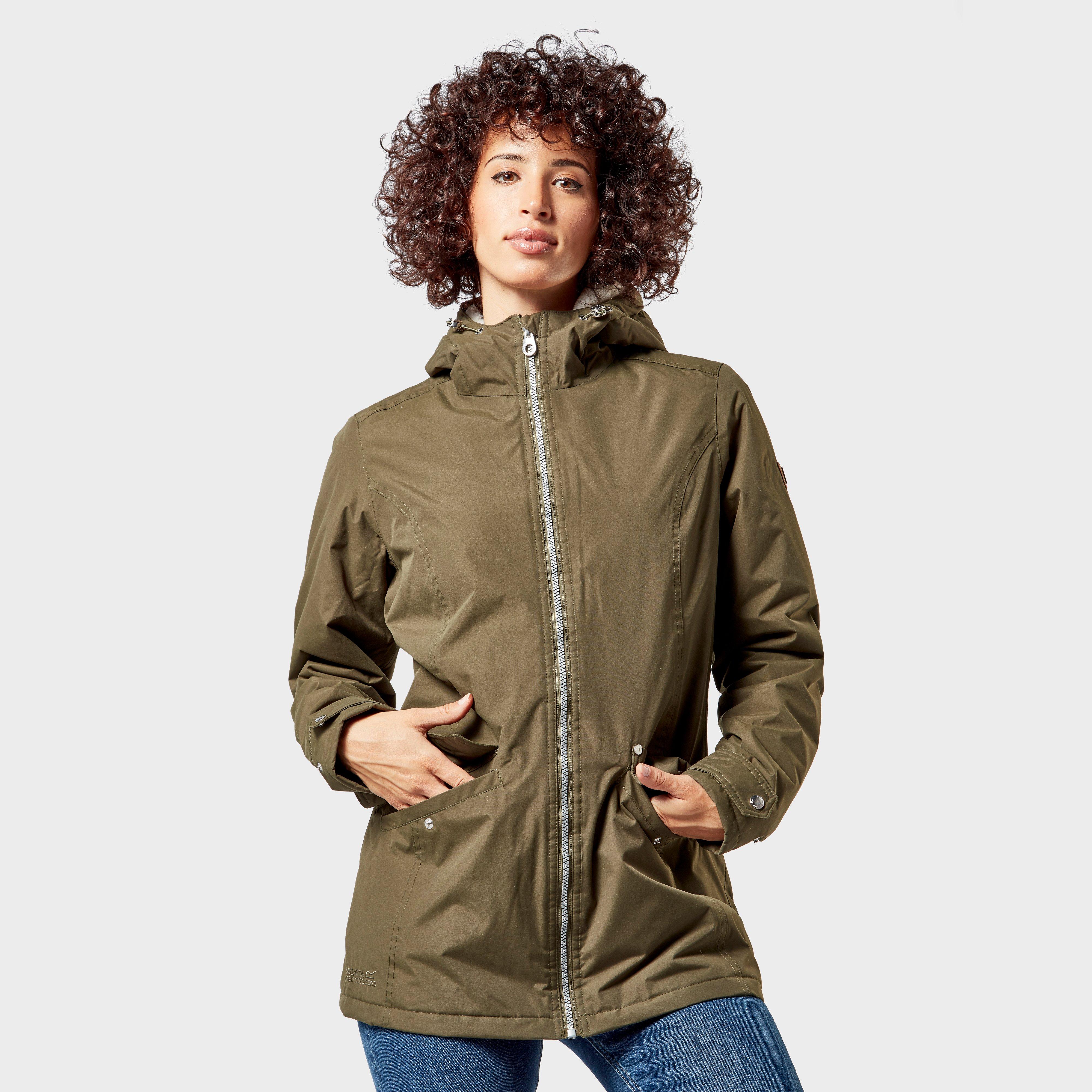Regatta Regatta Womens Bergonia Waterproof Jacket - Khaki, Khaki Regatta Regatta Womens Bergonia Waterproof Jacket - Khaki, Khaki