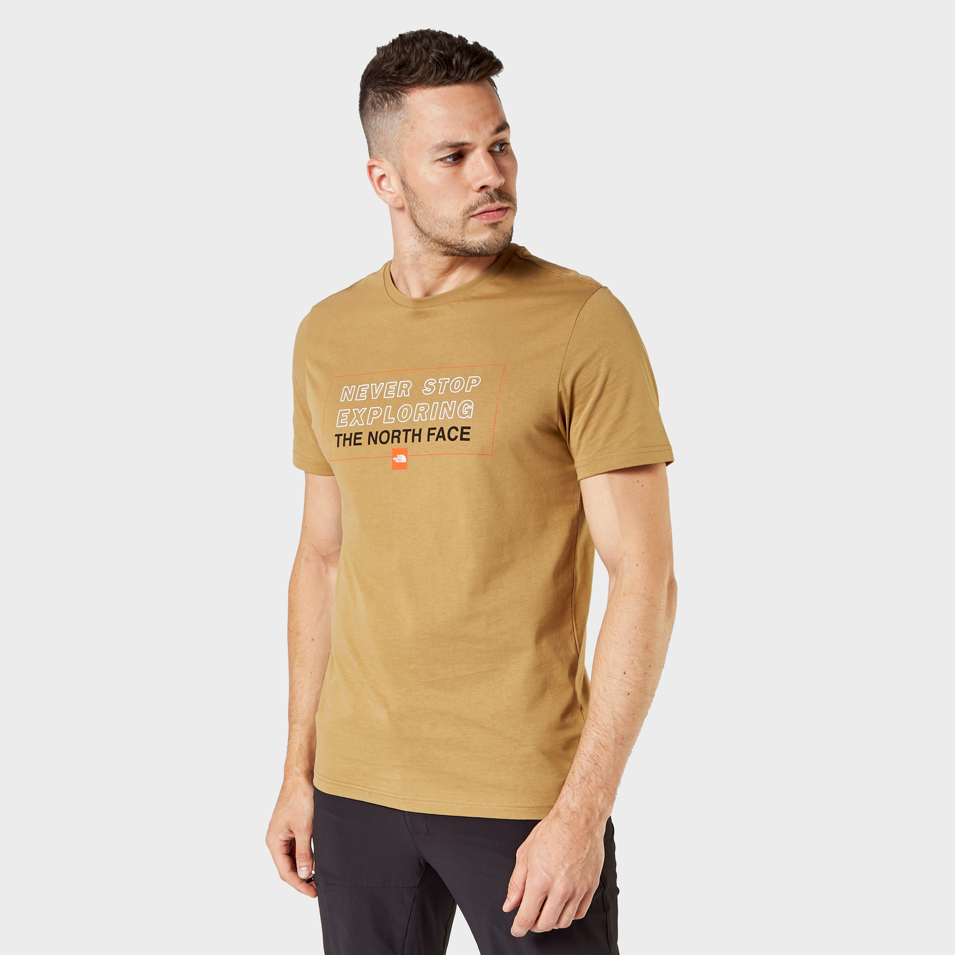 north face t shirt men's never stop exploring