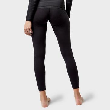 Odlo Women's Merino 200 Baselayer Pants - Midweight Wool Thermal Leggings For Cold Weather