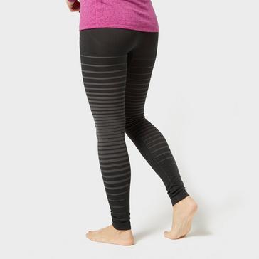 Black Odlo Women's SUW Performance Light Baselayer Pant