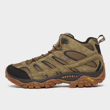 Brown Merrell Men's MOAB 2 Mid GORE-TEX® Walking Boots