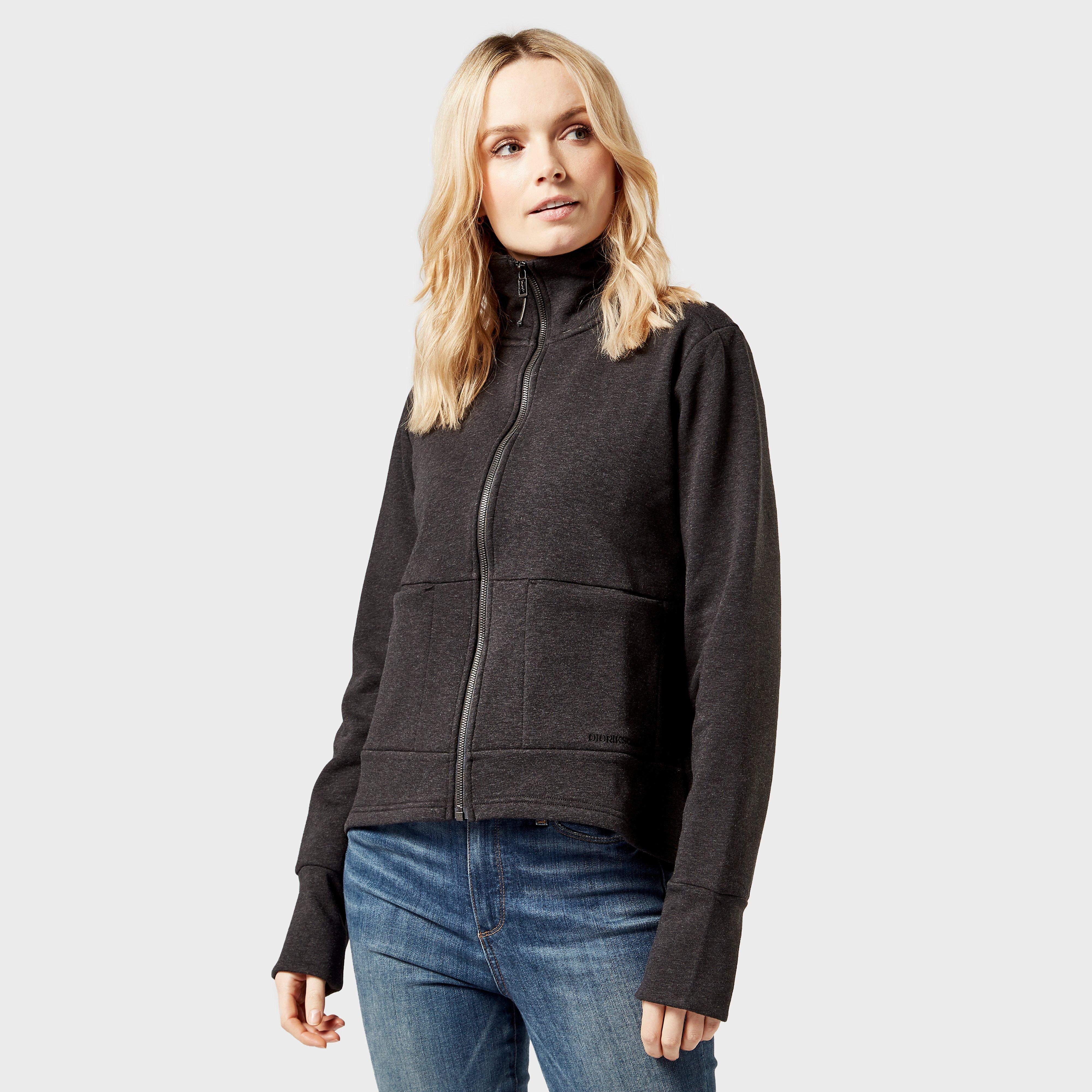 Didriksons Didriksons womens Mikaela Full-Zip Fleece - Black, Black Didriksons Didriksons womens Mikaela Full-Zip Fleece - Black, Black