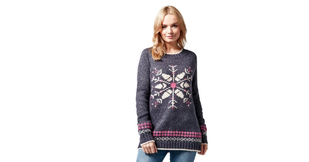 Ladies on sale snowflake jumper