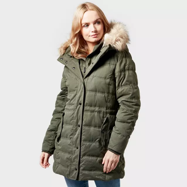 Weird fish ladies parka top