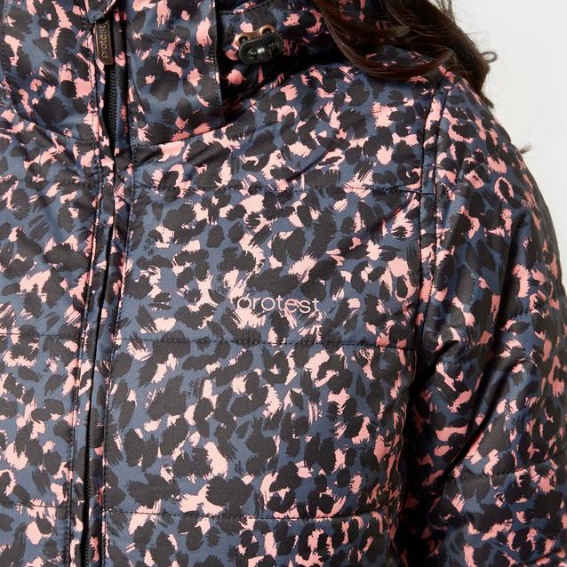 Protest leopard shop print ski jacket