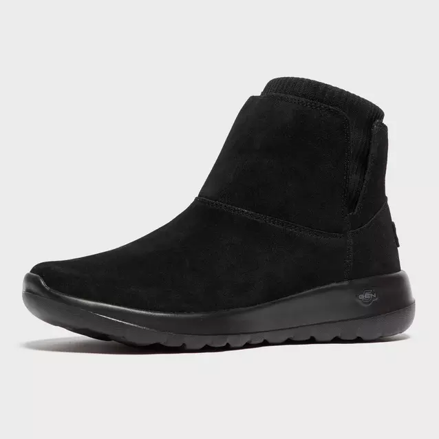 Skechers black best sale boots womens