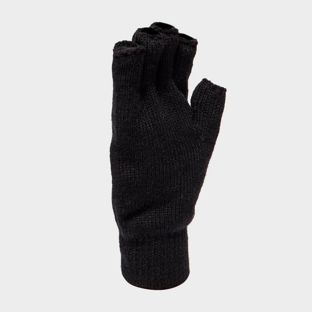 Black cut off best sale gloves