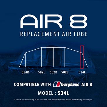 Clear Eurohike Air 8 Tent Replacement Air Tube - 534L