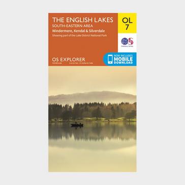 Orange Ordnance Survey Explorer OL7 The English Lakes – South Eastern Area With Digitial Version