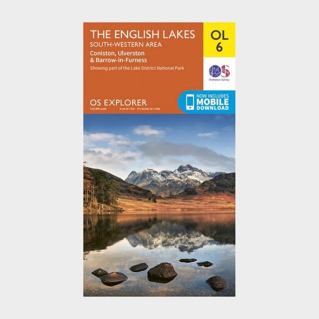 Orange Ordnance Survey Explorer OL6 The English Lakes - South Western area With Digital Version image 1
