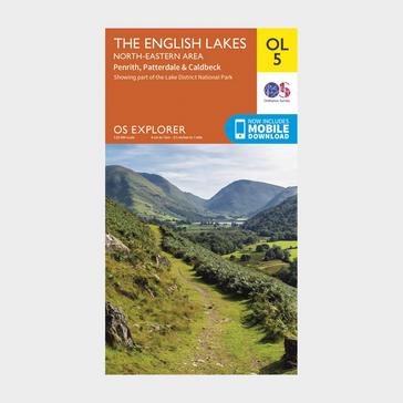 Orange Ordnance Survey Explorer OL5 The English Lakes – North Eastern area Map With Digital Version